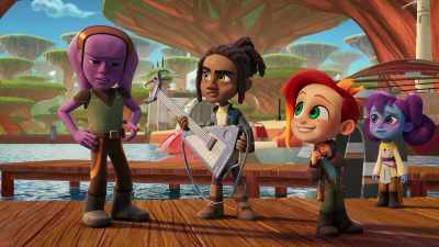 -[squeals]
-[shouts] - Star Wars: Young Jedi Adventures