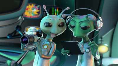 [Squee muttering contemplatively] - Alien TV