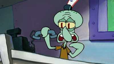 Squidward was already pretty
jumpy when the phone rang, - SpongeBob DocuPants