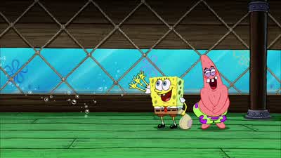 Don't worry Mr Krabs Patrick Squidward and IPassEr uh Patrick and I Hiare gonna get that crown backand save you from Neptune's wrathYou've got nothing to worry aboutYour life is in our hands - The SpongeBob SquarePants Movie