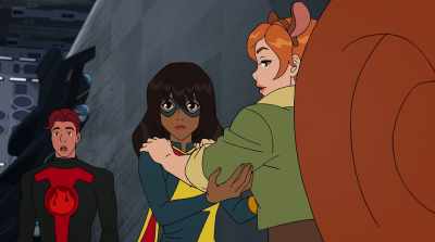 -(SQUIRREL GIRL GRUNTING)
-(GRUNTS) - Marvel Rising: Secret Warriors