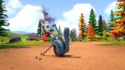 [Squirwheel squeaks] - Mighty Monsterwheelies