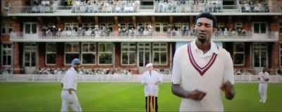 Srikkanth slashes at another short
pitched delivery - 83