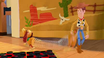 Staff meeting everybody Snake Robot podium please - Toy Story