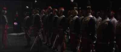 Staff parade.
Ready, present for inspection, sir. - The Charge of the Light Brigade