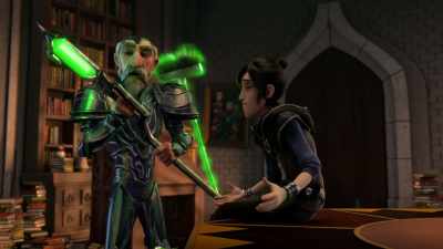 Staffs are for those
with mastery over magic, - Wizards: Tales of Arcadia