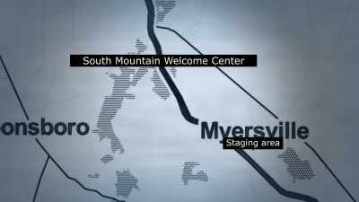 - Staging area was two
or three miles - FBI TRUE