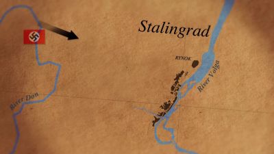 STALINGRAD RYNOK, RIVER VOLGA - Greatest Events of World War II in Colour