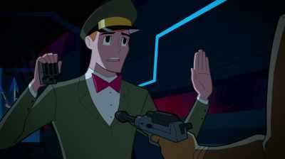 (STAMMERS) I think Mr.
Hex has a question. - Justice League Action