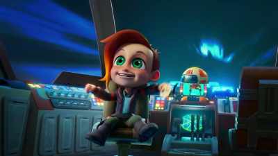 [stammers] I'd better stay here
just in case the thief comes back. - Star Wars: Young Jedi Adventures