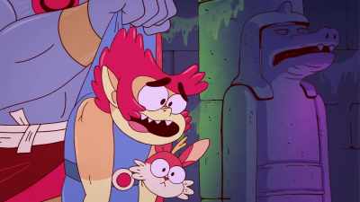 [stammers] No, I can explain.
I was watching them, - ThunderCats Roar