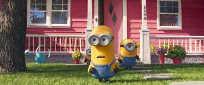 [stammers, speaks Minionese] - Minions: The Rise of Gru