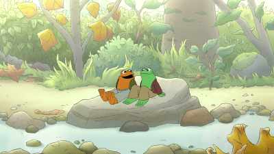[stammers] That exploring could leadto such a pleasant afternoon. - Frog and Toad
