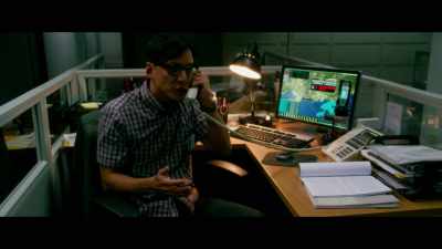 (STAMMERS) What? Slow down,
Cheng, all right? A what? - Geostorm