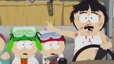 Stan, take Daddy's gun
and shoot those MILFs! - South Park: The End of Obesity