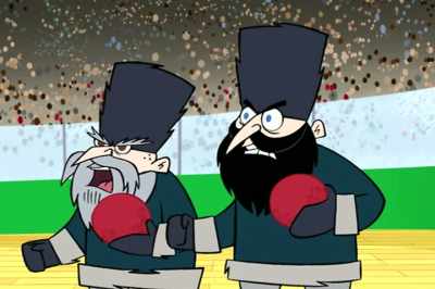 Stand still,
squirmy Porkbelly boy! - Johnny Test