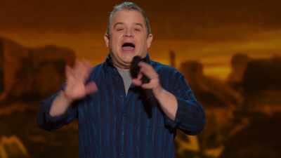 Standing five feet behind her, - Patton Oswalt: We All Scream