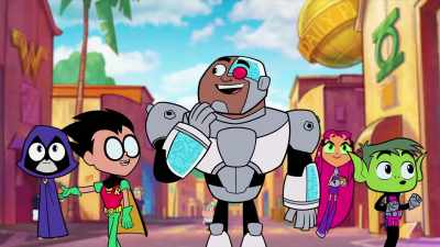 Standing on the back lot.
This is where the magic happens. - Teen Titans GO! To the Movies