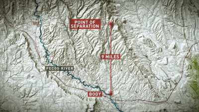 Stanley's body was found nine
miles from his point of separation. - Missing 411: The Hunted