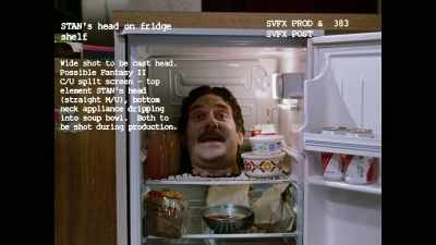 Stan's head in
the fridge was a combination - Pennywise: The Story of IT