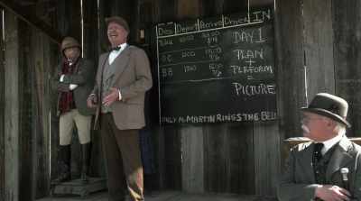 Star in his next epic
film, 'Hell's Hinges.' - Bill Tilghman and the Outlaws
