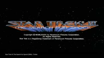 Star Trek III:
The search for Spock - In Search of Tomorrow