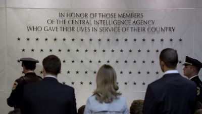 Stars on the memorial wall
represent agents who died... - Bones
