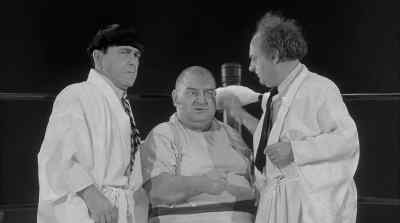 Start playing that thing
as soon as we shake hands. - The Three Stooges Go Around the World in a Daze