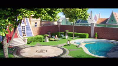 Start with the pool. - Minions: The Rise of Gru
