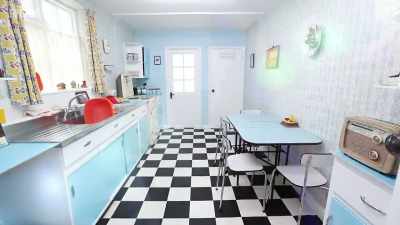 Starting in 1950, their own home will be their time machine... - Back in Time for Dinner