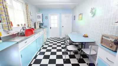 Starting in 1950, their own home will be their time machine... - Back in Time for Dinner