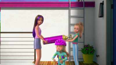 Starting with seeing how many
balloons it takes me to float. - Barbie: A Touch of Magic