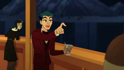 Stat, it's Vox Tux by the railing. - Q-Force