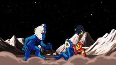 Statistically, this fight
can only end in a stalemate. - The Super Hero Squad Show