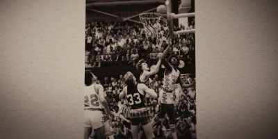 [Staudt] And I'll never forget
that they were playing Benton Harbor, - They Call Me Magic