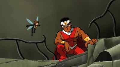 Stay back, Wasp!
I don't want you to get hurt! - The Super Hero Squad Show