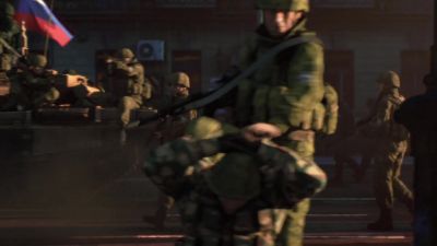 Stay down,
you dogs. - Resident Evil: Damnation
