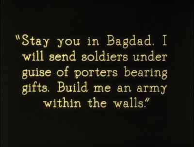 Stay you in Bagdad. - The Thief of Bagdad