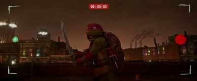- Stay still...
- Wait, let me get the framing right - Teenage Mutant Ninja Turtles: Mutant Mayhem