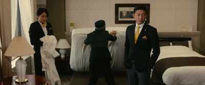 Stealing the bathrobe before was a part of the plan too. - Masquerade Hotel
