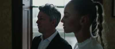 Stepfather.
Last person to see her. - Barber