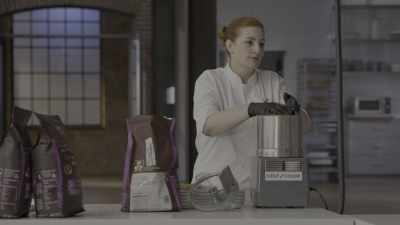 [Stephanie] I'm gonna need help rig...
like, sculpting that dolphin, though. - School of Chocolate