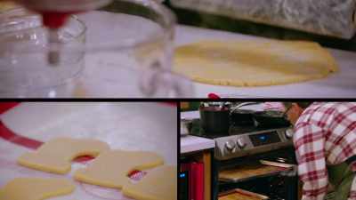 - Steve, I'm going in
with both cookies right now. - Baking It