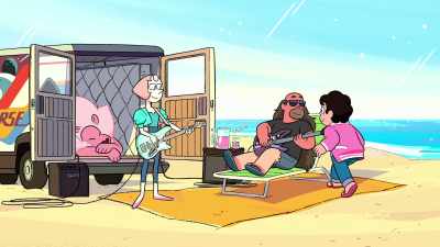 Steven! I'm learning
to play the "basss." - Steven Universe: The Movie