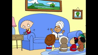 Stewie would you like to learn how to wrap a turban - Family Guy