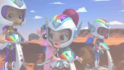 Stick close everyone,
and ride, Rangers, ride! - Rainbow Rangers