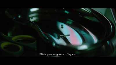 Stick your tongue out. Say ah. - Dogs Don't Wear Pants