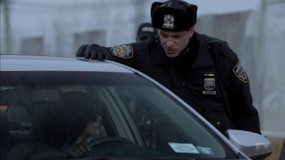 (Stiffly): What's going on, Officer? - The Strain
