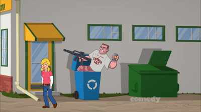 [stifling a sob]
It'll only remind me of you. - Corner Gas Animated