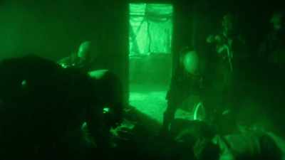 Still clearing. Men's
quarters unsecured. - SEAL Team